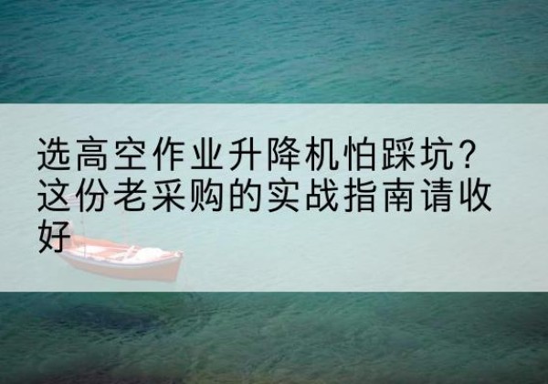 广西高空作业升降机厂家推荐-选高空作业升降机怕踩坑？这份老采购的实战指南请收好